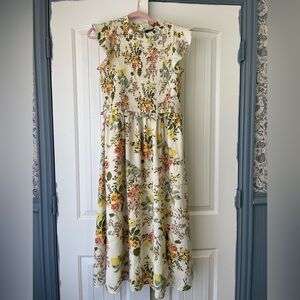 Sugarlips Floral Casual Dress in Yellow and Pink